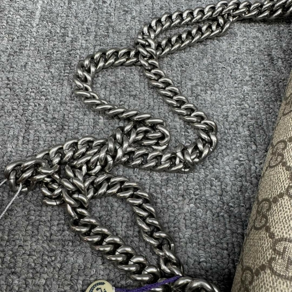 100% 100% Authentic GUCCI Dionysus Brown Canvas Shoulder Bag 699-111224 - Picture 16 of 16